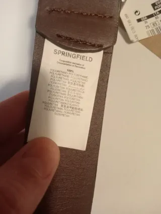 Cinto Springfield Castanho Novo