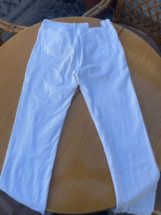 Pantalón blanco pana