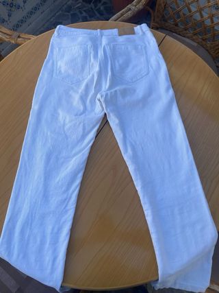 Pantalón blanco pana
