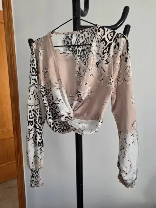 Blusa Beige Animal Print
