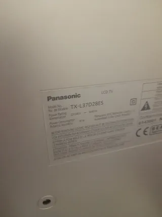 TV Panasonic TX-L37D28ES Plata/Negro