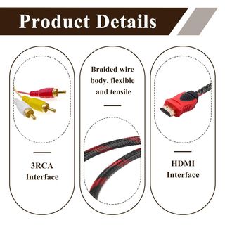 Cable HDMI a RCA 1.5M para Transmisión de Audio y