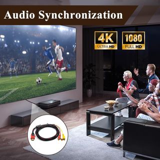 Cable HDMI a RCA 1.5M para Transmisión de Audio y