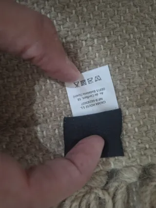 Alfombra Calma House Beige de Lana y Algodón