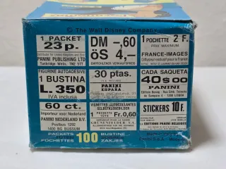 Caja 100 Sobres cromos Pocahontas Panini 1994