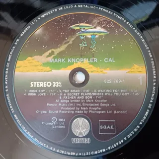 Banda Sonora Cal - Mark Knopfler