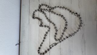 Collar de plata con cuentas facetadas