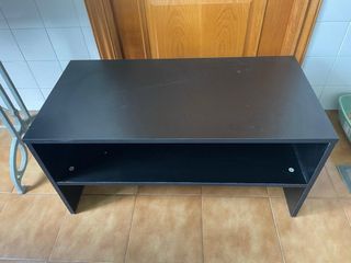 Mesa auxiliar negra madera