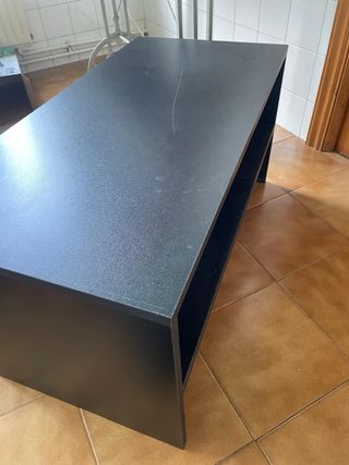 Mesa auxiliar negra madera