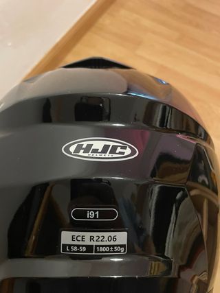 Casco Moto Modular HJC i91 Talla L Negro