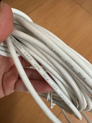 20m Cable Ethernet Cat 6 con terminales