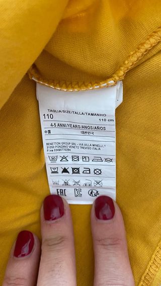 Camiseta Benetton UCB niño T4-5