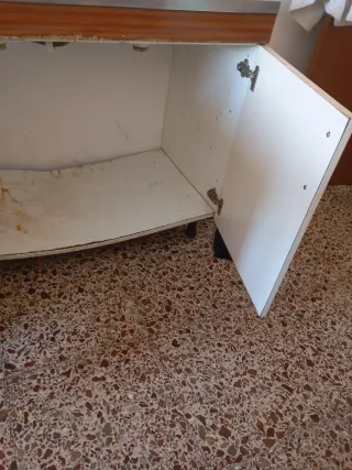 Fregadero doble con mueble