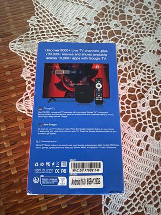 MORTAL 4K Plus Streaming Device Google TV