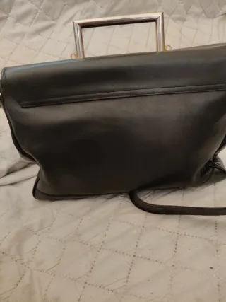 Bolso Piel Negro Mujer