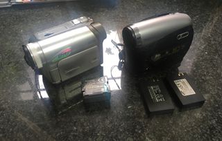 2 videocámaras MiniDV Panasonic y Samsung