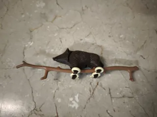 Playmobil medieval. Transporte Jabalí cazado.