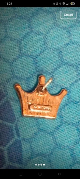 Orecchini Sodini a coroncina argento