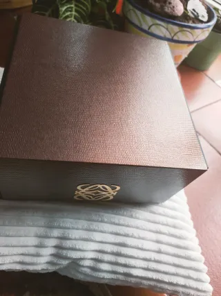 Caja Loewe, para cosas especiales,con Logo Dorado