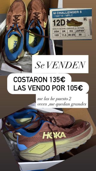 M Challenger 8 Hoka Talla 46 2/3
