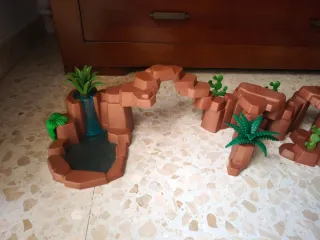 Playmobil Oeste. Formación rocosa para indios.