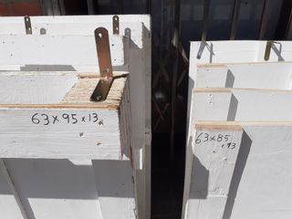 Sofá de palets blancos de madera