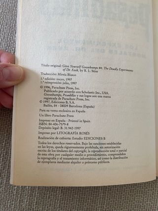 Pesadillas- Los Experimentos Mortales del Dr. Eeek