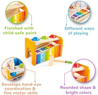 - Hape Picafuerte Xilófono | Incluye xilófono de