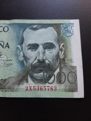 BILLETE DE 1000 PESETAS DE 1979