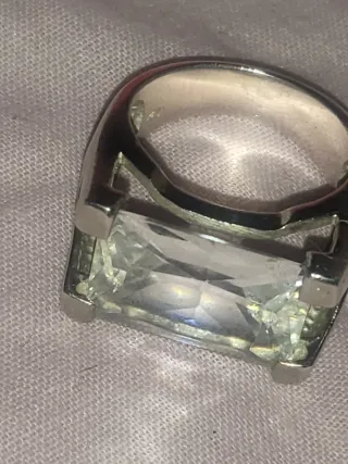 Anillo  Plata 925 Piedra Grande
