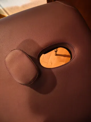 Camilla plegable para masaje.