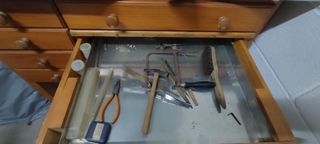 Mesa de trabajo joyero artesano