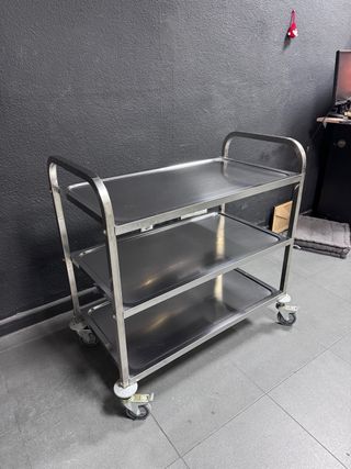 Camarera Acero Inox 3 Bandejas