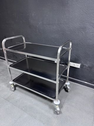 Camarera Acero Inox 3 Bandejas