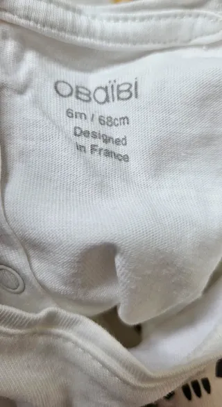 Conjunto Obaïbi bebé: camiseta y pantalón