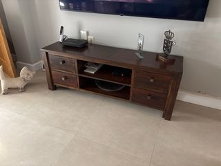 Mueble TV madera maciza