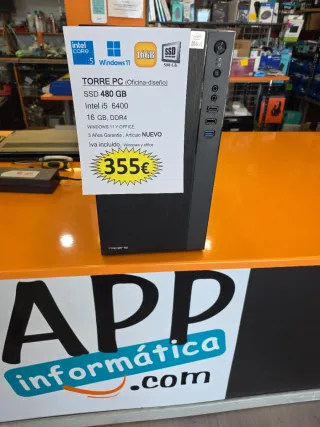 Torre PC i5 480GB SSD 16GB RAM Windows 11