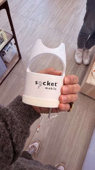 Cajón mPop + lector código de barras Socket