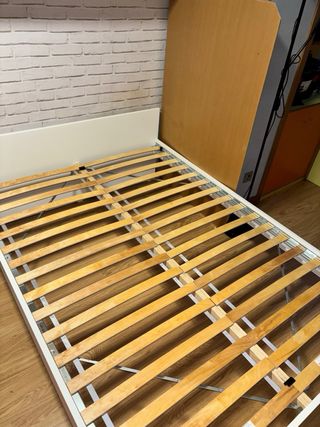 Cama IKEA VIHALS 140x200 Blanca + Somier