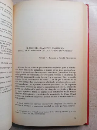 Experimentos en Terapia de la Conducta. Eysenck.