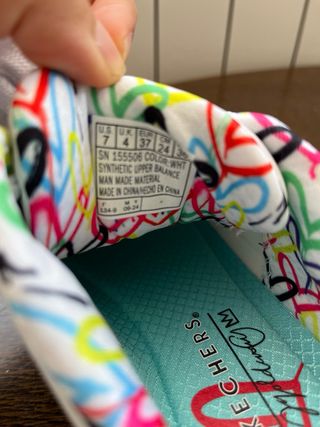 Zapatillas Skechers Blancas Multicolor