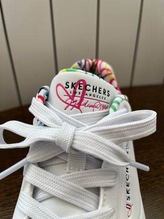 Zapatillas Skechers Blancas Multicolor