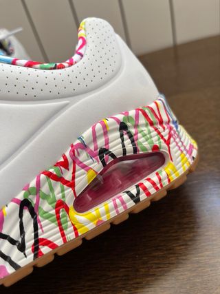 Zapatillas Skechers Blancas Multicolor