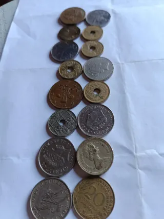 Lote monedas antiguas varios países