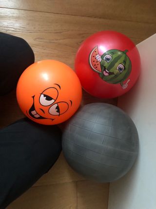 3 palloni gonfiabili colorati