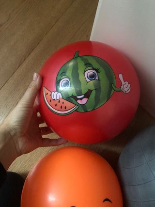 3 palloni gonfiabili colorati