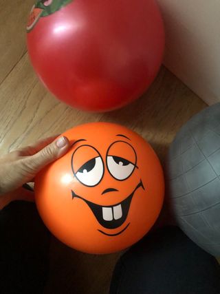 3 palloni gonfiabili colorati