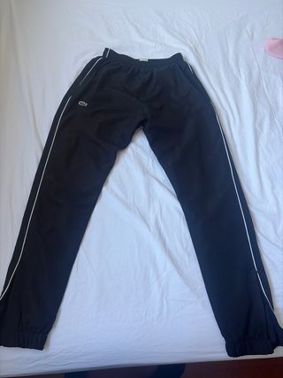 Chandal sportivo Lacoste nero e bianco