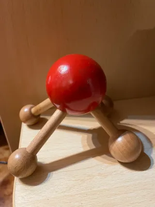 Accessorio massaggio legno rosso