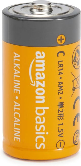 Amazon Basics - Paquete de 12 Pilas alcalinas C pa